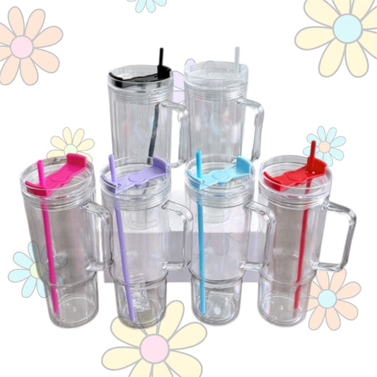 40oz Acrylic Snowglobe Tumbler